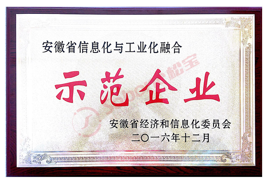 兩化融合示范企業(yè)
